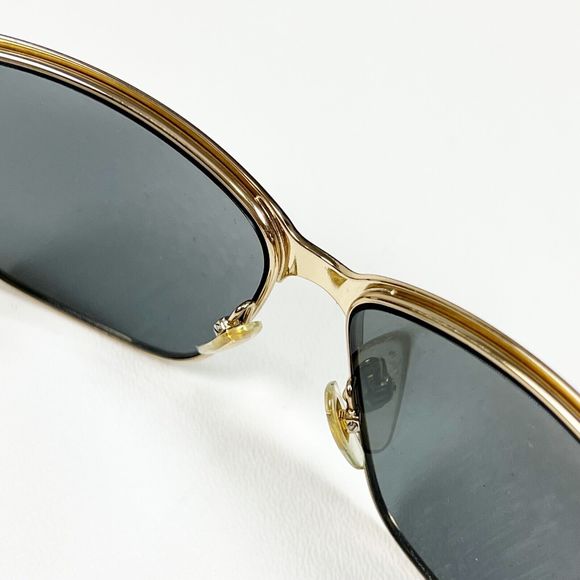 GUCCI 4263 GG4263S Square Black Gold Textile Mirrored Sunglasses Women 60-14-140 - Picture 6 of 16